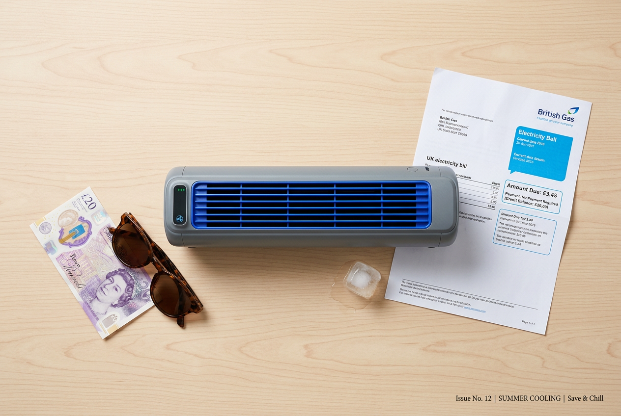 Coldeez is designed for personal cooling — a lower-wattage alternative to running a portable AC all day.